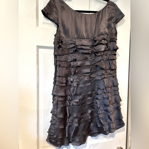 French Connection Silk Ruffle Dress - Picture 2 of 8